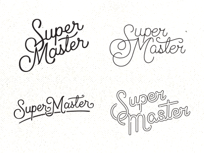 Super Master design handmade lettering logo porpose schooll scrip typography