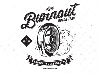 NEW IRONS burnout design keep lettering machine motor original pushing solo torque type