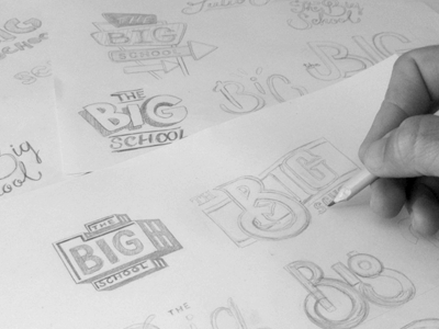 Random Biggie big design inspiration logo school sketch solo type typography
