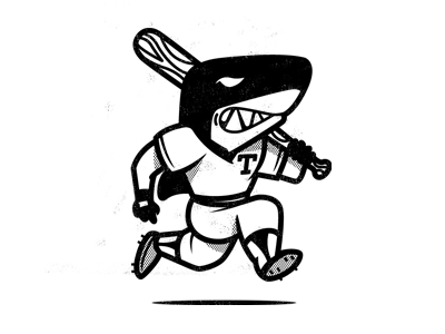 New Season is cooming baseball bn bw character design guaira illustration new season shark tiburones