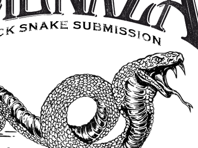 Amenaza commision illustration letters snake threat type work