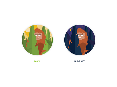 Sasquatch Chatbot icon avatar bigfoot drift forest icon illustration sasquatch woods