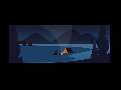 Camping Email Header camp campfire camping lake mountains moutain national park