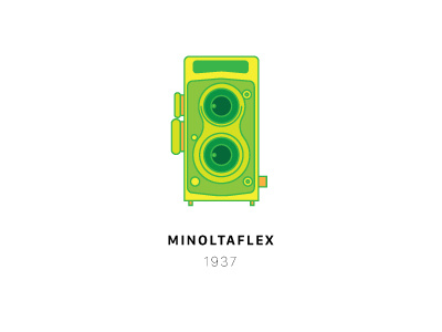 Minoltaflex - 1937 antique camera green minoltaflex vintage