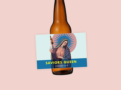 Saviors Queen Beer Label beer beer label label summer ale virgin mary