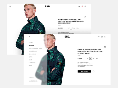 END Clothing – Online store redesign concept store ui uiux ux web web design website