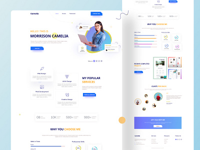 Portfolio Template 21 Designs Themes Templates And Downloadable Graphic Elements On Dribbble