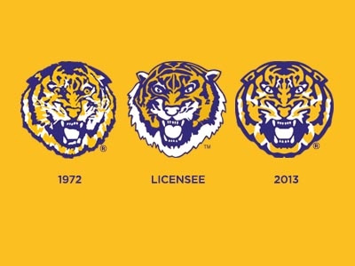 LSU Tiger Head History