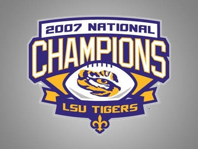 2007 LSU Football National Championship Logo football geaux louisiana lsu ncaa sec sports tigers