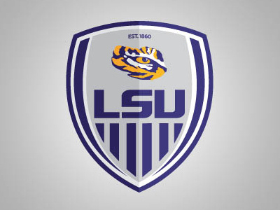 LSU Soccer Crest crest futbol geaux louisiana lsu ncaa sec soccer sports tigers