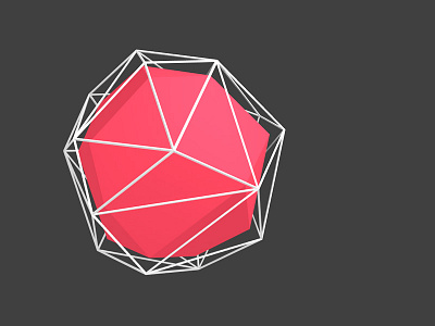 Abstract Icosahedron 3d abstract blender shape