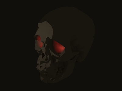 Spooky Skull 3d blender halloween skull