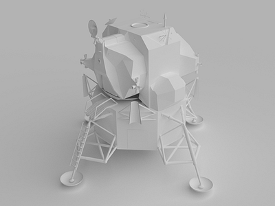 Apollo Lander 3d apollo blender space