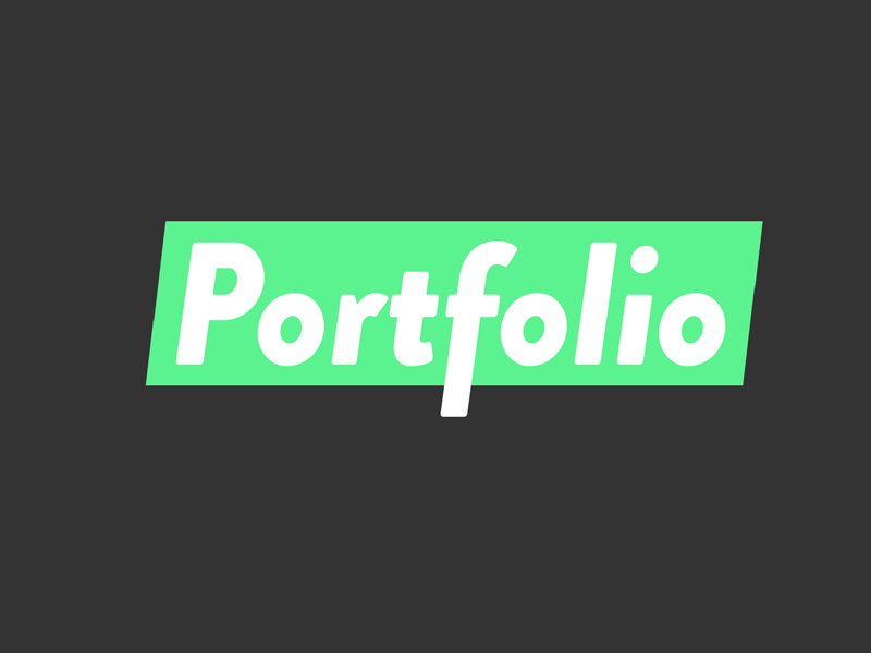 Portfolio Headline Concepts by Eli Fitch on Dribbble