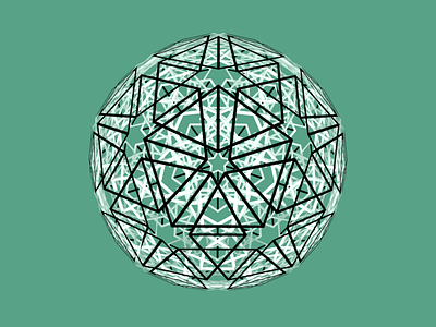 Icosahedral snowflake blender dodecahedron fractal icosahedron snowflake