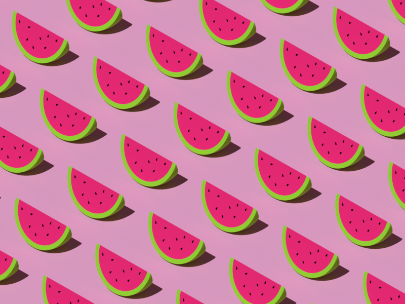 Watermelon Pattern by Eli Fitch on Dribbble