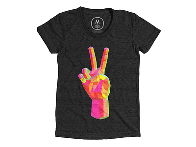 Poly Peace Tee on Cotton Bureau geometric peace polygon shirt tee tee shirt v ✌️