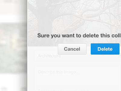 Delete a Collection ajax animated button collection delete designspiration gif loader modal ui