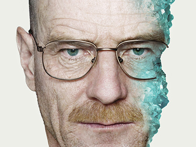 Breaking Bad Poster Featuring Walter White amc breaking bad crystals image layers manipulation photo photoshop walter white