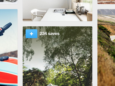 Experimental Grid Change button designspiration grid hover improvement plus save saves ux waterfall