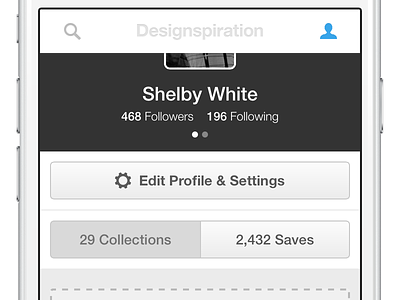 So close! collection collections design designspiration iphone minimal mobile profile saves ui website