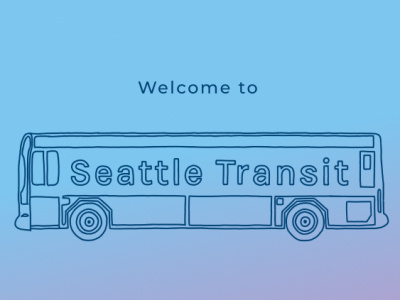 App design for Seattle Transit app branding busapp design figma illustration illustrator logo transportation typography ui