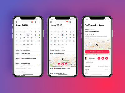 Clean Calendar iOS app