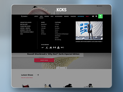 Sneakers webshop design flat sneakers ui ux