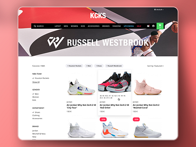 Sneakers webshop design flat sneakers ui ux