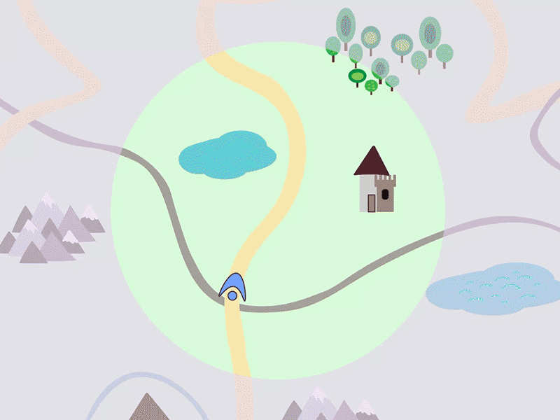 Animated map