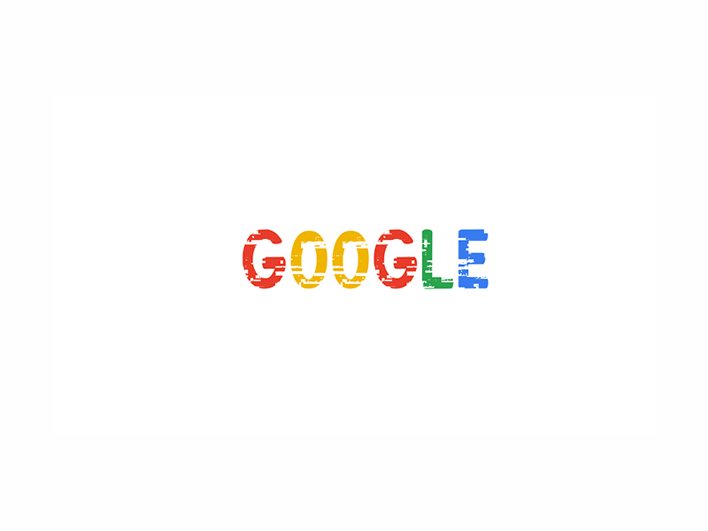 Logo google glith animation 2d gif animation logo lottiefiles mationdesign vector