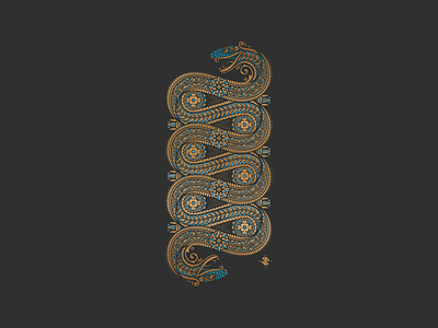 Secret Snake design graphic illustration jcdesevre snake vector