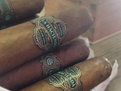 Hacienda band cigars design gold jcdesevre luxury packaging