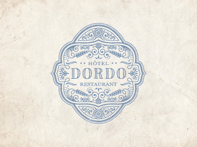 Dordo art design emblem flourish french graphic jcdesevre logo logo design logo designer retro vector vintage