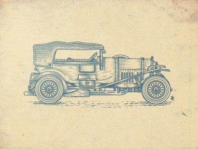 Bentley1927 bentley car collection design effect engraving graphic illustration jcdesevre retro vector