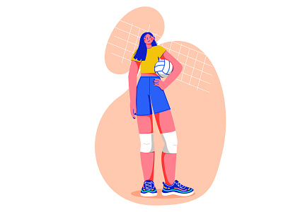 Volleyball design illustration vector