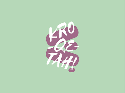 Logo for Kro-qe-tah! / fusion healthy croquettas