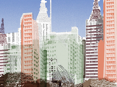 são paulo halftone collage