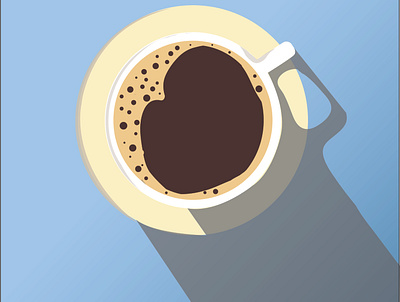 coffee art coffee design drawing flat illustration illustrator minimal type ui vector