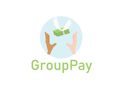 GroupPay App logo design flat illustration logo logo design logo design concept logodesign logos logotype minimal modern page pay payment payment app paypal vector