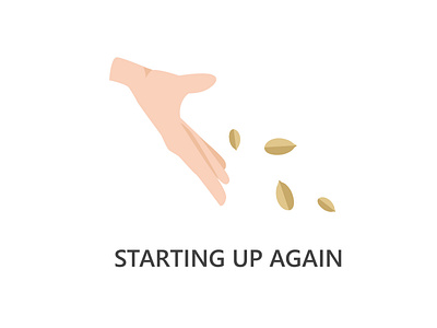 starting up again logo