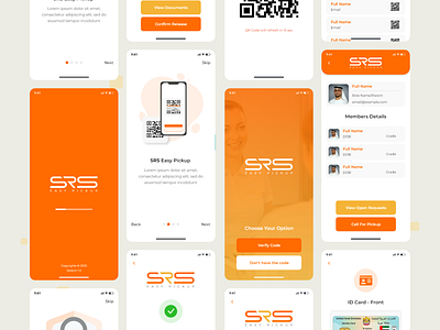 SRS Easy Pickup Mobile Application 3d animation app branding clean design flat graphic design illustration logo minimal motion graphics ui ux