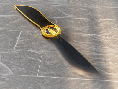 Bee blade product concept cad keyshot knife knives moi3d zbrush pixlogic