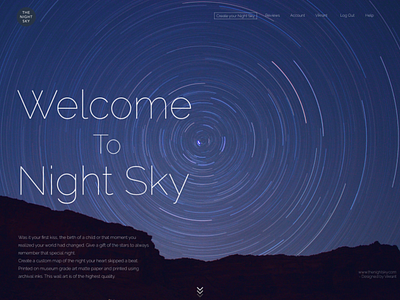 The Night Sky - Redesigned #10MinutesLandingPageChallenge