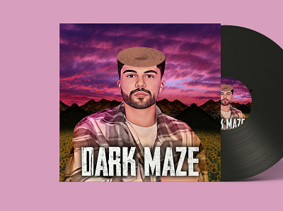 Dark Maze Cover album art album cover album cover art album cover design design