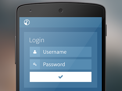 WageBase Android Login android app blue login mobile ui