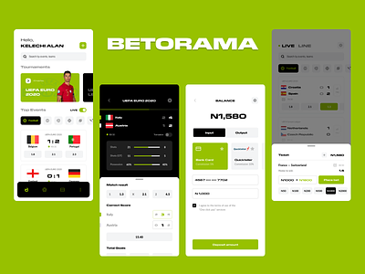 Betorama app bet betting design football live ui