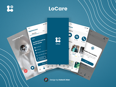 LoCare app appointment booking clinic dotor health hospital medical ui ux