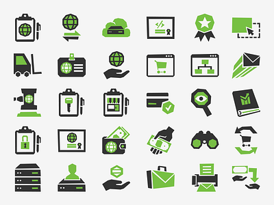 GoDaddy Product Icons - Featured go daddy green icons papercut products