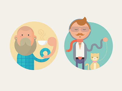 Hipster 404 illustrations design go daddy godaddy hipsters illustrations